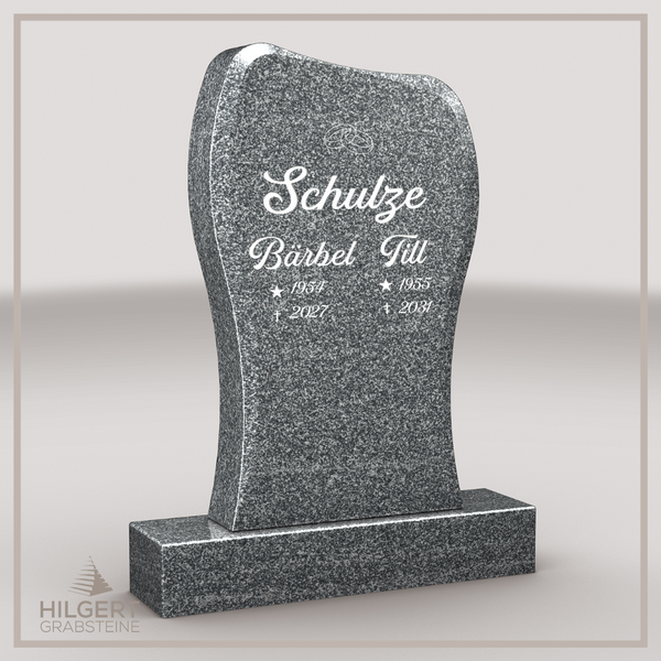 HO-LI-B102 | Hilgert Grabsteine | Stehender Grabstein aus Granit | auch als Urnengrabstein