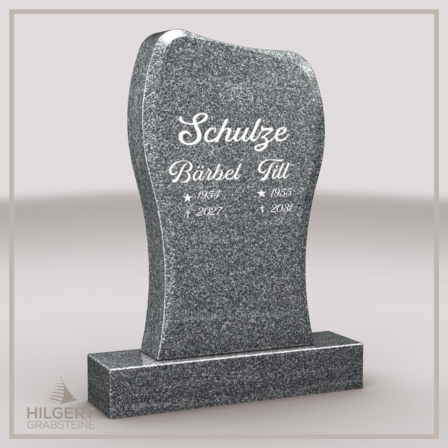 HO-LI-B102 | Hilgert Grabsteine | Stehender Grabstein aus Granit | auch als Urnengrabstein