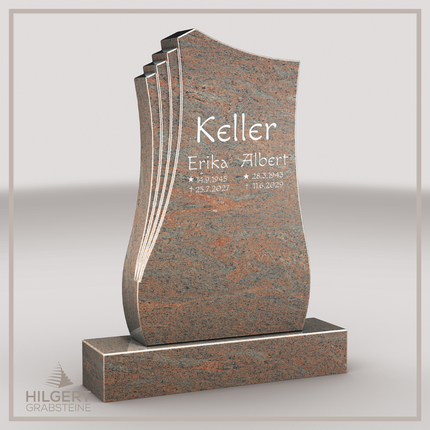HO-LI-D025 | Hilgert Grabsteine | Stehender Grabstein aus Granit | auch als Urnengrabstein