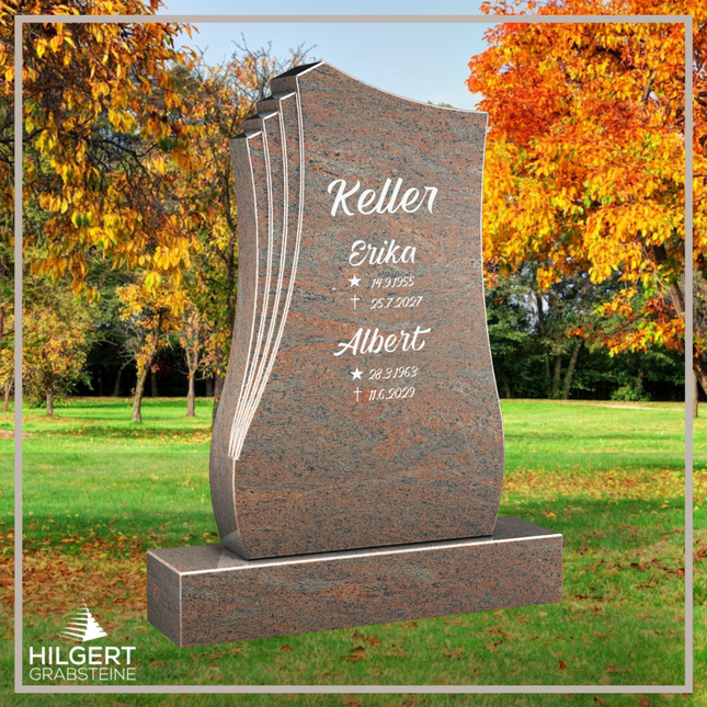 HO-LI-D025 | Hilgert Grabsteine | Stehender Grabstein aus Granit | auch als Urnengrabstein