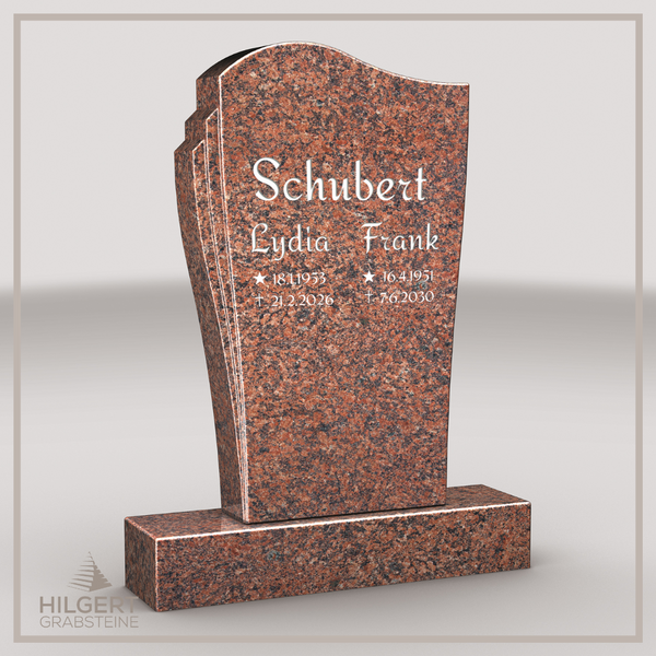 HO-LI-D026 | Hilgert Grabsteine | Stehender Grabstein aus Granit | auch als Urnengrabstein