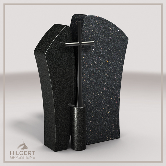 HO-LI-B137 | Hilgert Grabsteine | Stehender Grabstein aus Granit | auch als Urnengrabstein