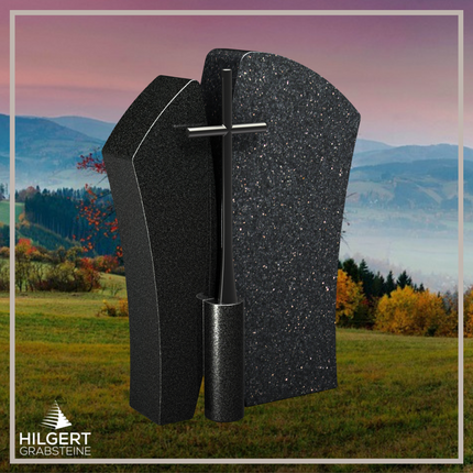 HO-LI-B137 | Hilgert Grabsteine | Stehender Grabstein aus Granit | auch als Urnengrabstein