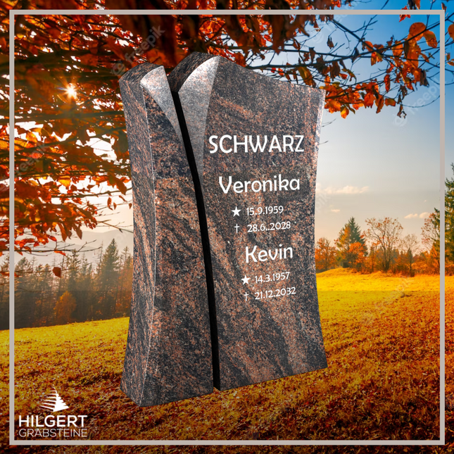 HO-LI-B138 | Hilgert Grabsteine | Stehender Grabstein aus Granit | auch als Urnengrabstein