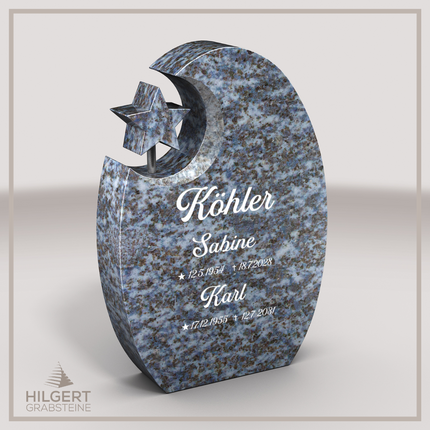 HO-LI-B140 | Hilgert Grabsteine | Stehender Grabstein aus Granit | auch als Urnengrabstein
