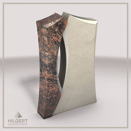 HO-LI-B142 | Hilgert Grabsteine | Stehender Grabstein aus Granit | auch als Urnengrabstein