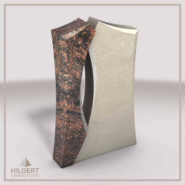 HO-LI-B142 | Hilgert Grabsteine | Stehender Grabstein aus Granit | auch als Urnengrabstein