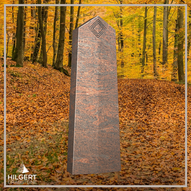 HO-LI-D106 | Hilgert Grabsteine | Stehender Grabstein aus Granit | auch als Urnengrabstein