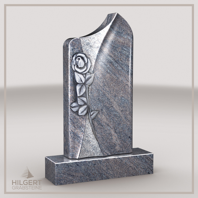 HO-LI-C084 | Hilgert Grabsteine | Stehender Grabstein aus Granit | auch als Urnengrabstein
