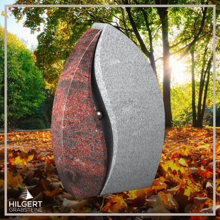 HO-LI-B144 | Hilgert Grabsteine | Stehender Grabstein aus Granit | auch als Urnengrabstein