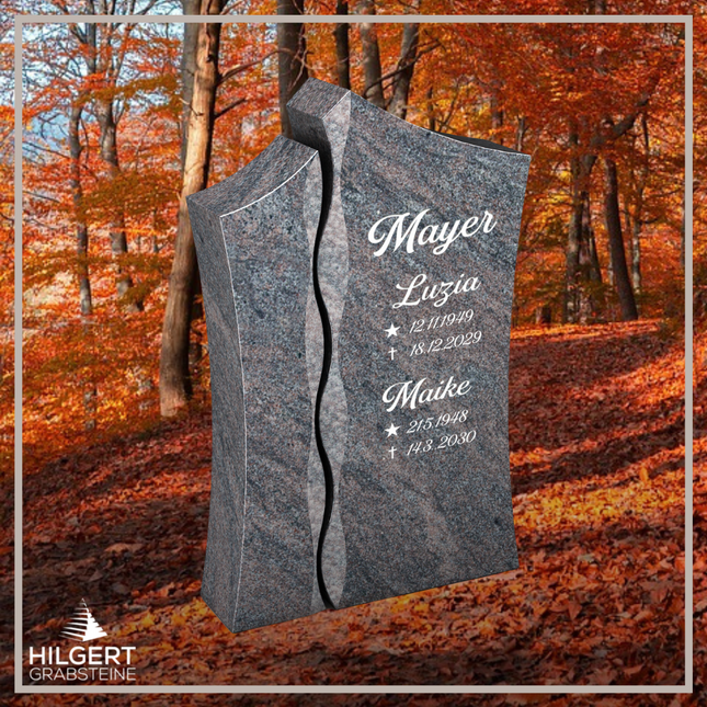 HO-LI-B145 | Hilgert Grabsteine | Stehender Grabstein aus Granit | auch als Urnengrabstein