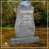 HO-LI-D118 | Hilgert Grabsteine | Stehender Grabstein aus Granit | auch als Urnengrabstein