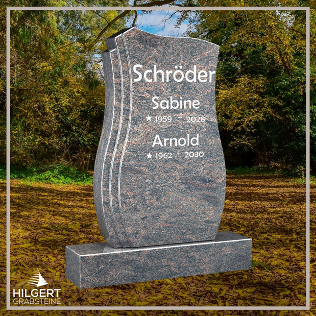 HO-LI-D118 | Hilgert Grabsteine | Stehender Grabstein aus Granit | auch als Urnengrabstein