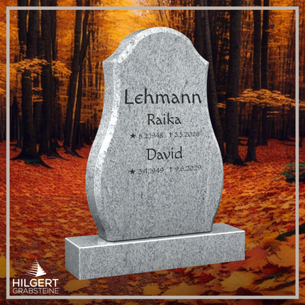HO-LI-C013 | Hilgert Grabsteine | Stehender Grabstein aus Granit | auch als Urnengrabstein