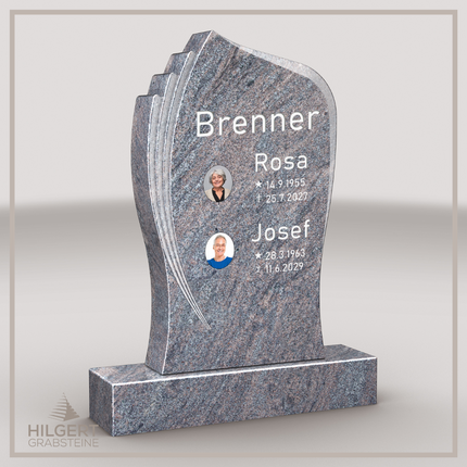 HO-LI-D132 | Hilgert Grabsteine | Stehender Grabstein aus Granit | auch als Urnengrabstein