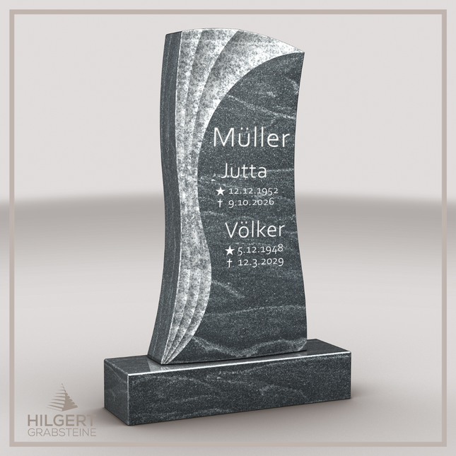 HO-LI-D172 | Hilgert Grabsteine | Stehender Grabstein aus Granit | auch als Urnengrabstein