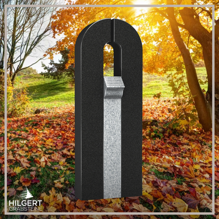 HO-LI-C023 | Hilgert Grabsteine | Stehender Grabstein aus Granit | auch als Urnengrabstein