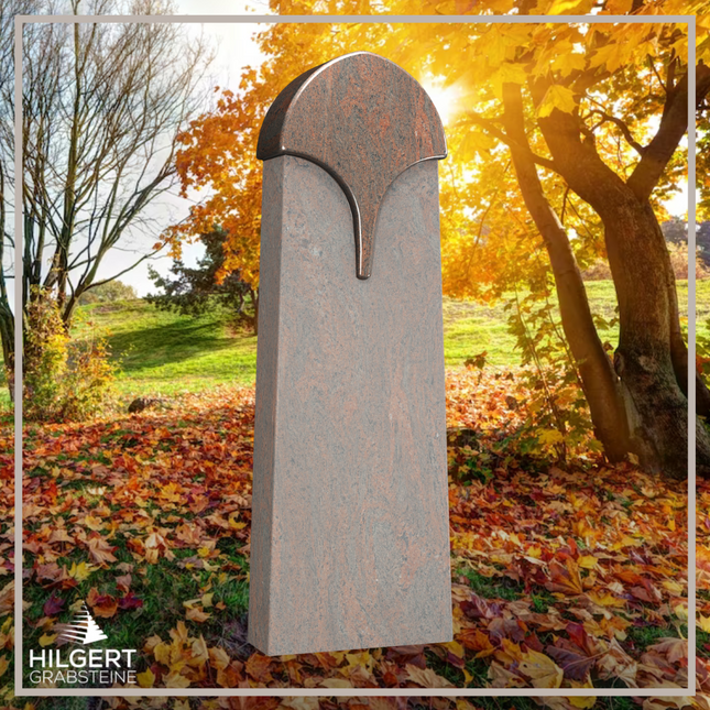 HO-LI-D135 | Hilgert Grabsteine | Stehender Grabstein aus Granit | auch als Urnengrabstein
