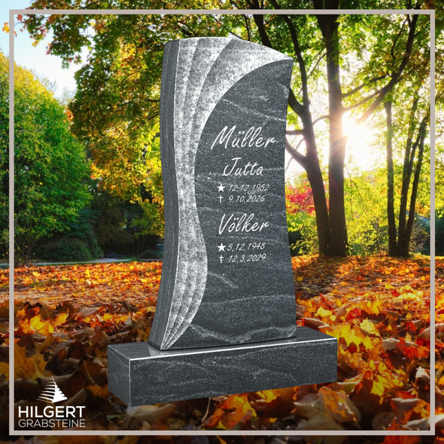 HO-LI-D172 | Hilgert Grabsteine | Stehender Grabstein aus Granit | auch als Urnengrabstein
