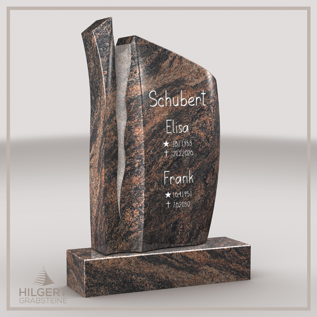 HO-LI-D153 | Hilgert Grabsteine | Stehender Grabstein aus Granit | auch als Urnengrabstein