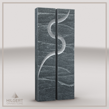 HO-LI-C040 | Hilgert Grabsteine | Stehender Grabstein aus Granit | auch als Urnengrabstein