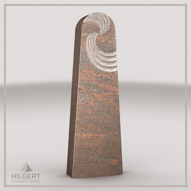 HO-LI-C041 | Hilgert Grabsteine | Stehender Grabstein aus Granit | auch als Urnengrabstein