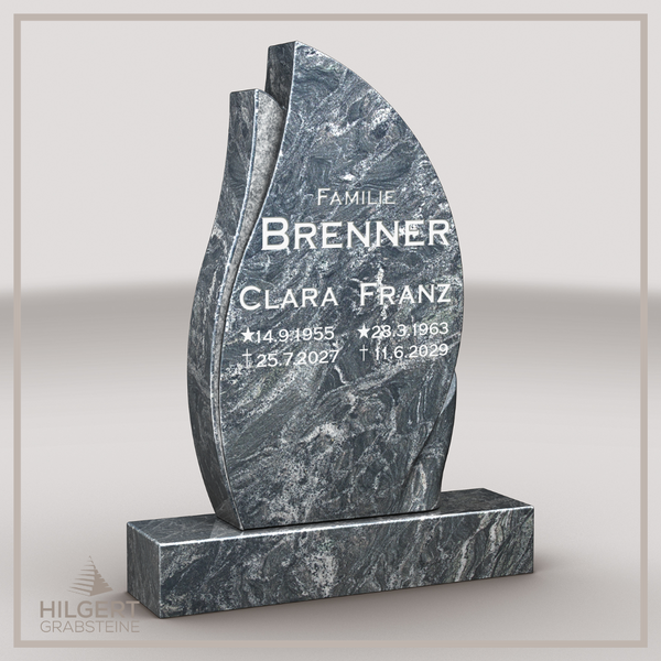 HO-LI-D177 | Hilgert Grabsteine | Stehender Grabstein aus Granit | auch als Urnengrabstein