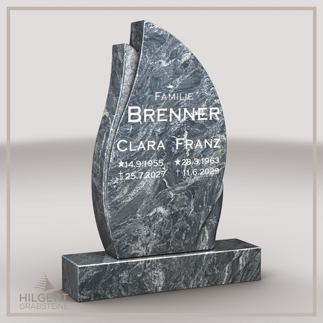 HO-LI-D177 | Hilgert Grabsteine | Stehender Grabstein aus Granit | auch als Urnengrabstein