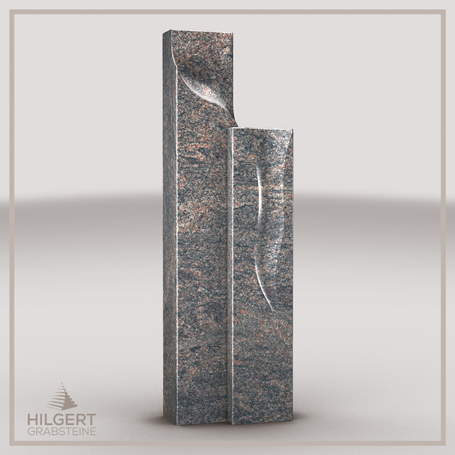 HO-LI-C043 | Hilgert Grabsteine | Stehender Grabstein aus Granit | auch als Urnengrabstein