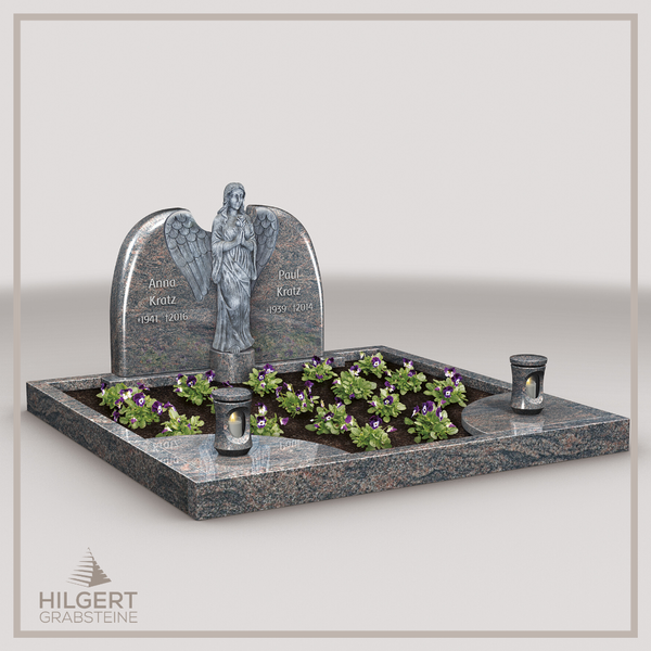 UR-LI-M005 | Hilgert Grabsteine | Stehender Grabstein aus Granit