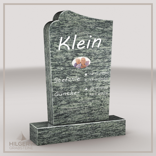HO-LI-A012 | Hilgert Grabsteine | Stehender Grabstein aus Granit | auch als Urnengrabstein