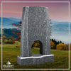 HO-LI-C093 | Hilgert Grabsteine | Stehender Grabstein aus Granit | auch als Urnengrabstein