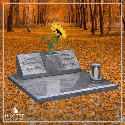 LI-LI-B115 | Hilgert Grabsteine | Liegender Grabstein | Granit