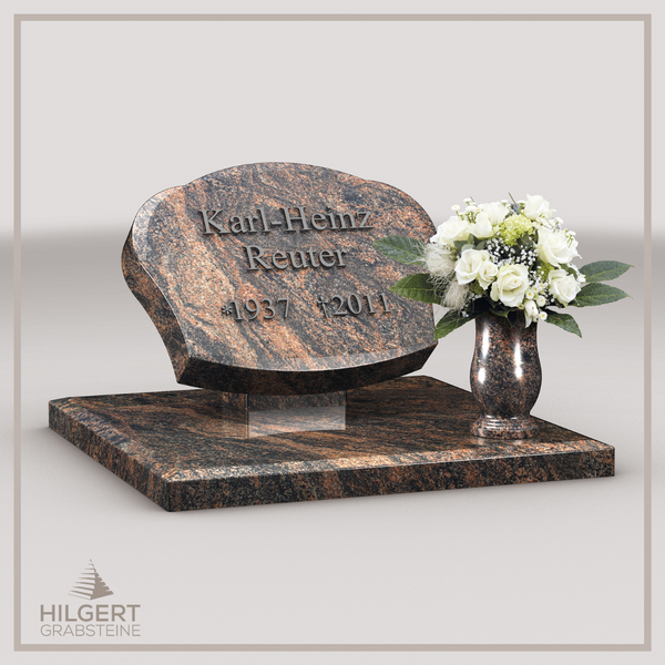 LI-LI-B043 | Hilgert Grabsteine | Liegender Grabstein | Granit