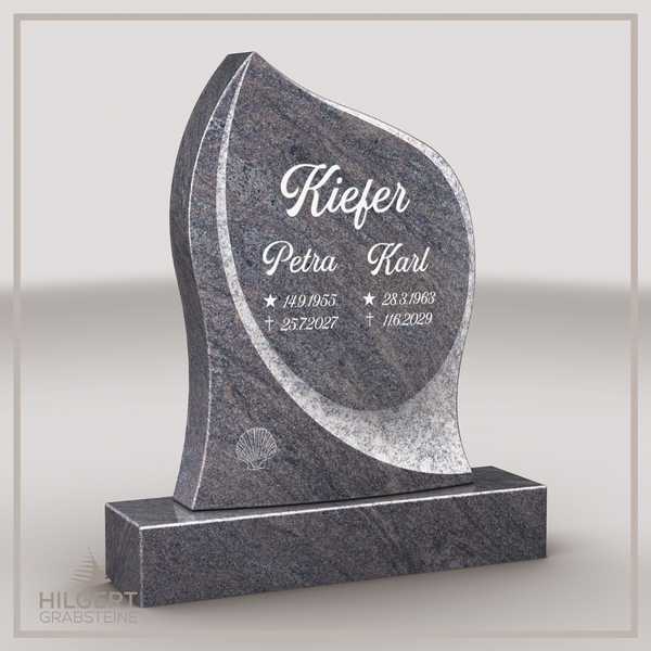 HO-LI-D183 | Hilgert Grabsteine | Stehender Grabstein aus Granit | auch als Urnengrabstein