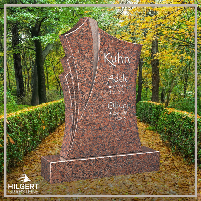 HO-LI-D184 | Hilgert Grabsteine | Stehender Grabstein aus Granit | auch als Urnengrabstein