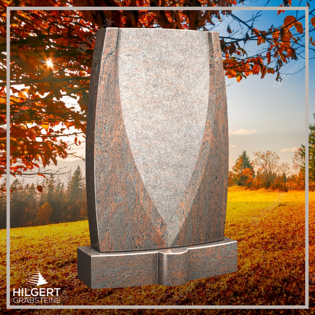HO-LI-C098 | Hilgert Grabsteine | Stehender Grabstein aus Granit | auch als Urnengrabstein