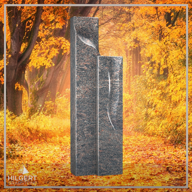 HO-LI-C043 | Hilgert Grabsteine | Stehender Grabstein aus Granit | auch als Urnengrabstein