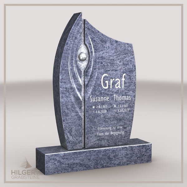 HO-LI-C103 | Hilgert Grabsteine | Stehender Grabstein aus Granit | auch als Urnengrabstein