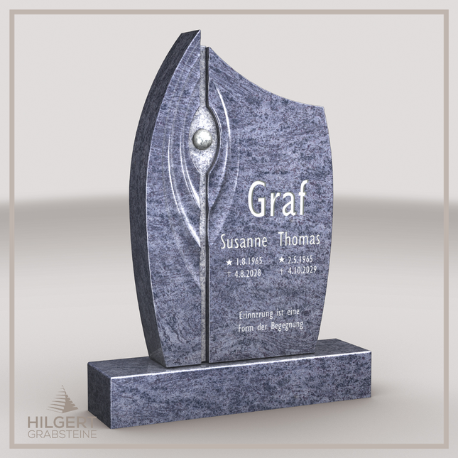 HO-LI-C103 | Hilgert Grabsteine | Stehender Grabstein aus Granit | auch als Urnengrabstein