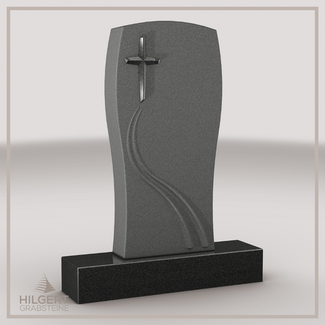 HO-LI-D195 | Hilgert Grabsteine | Stehender Grabstein aus Granit | auch als Urnengrabstein