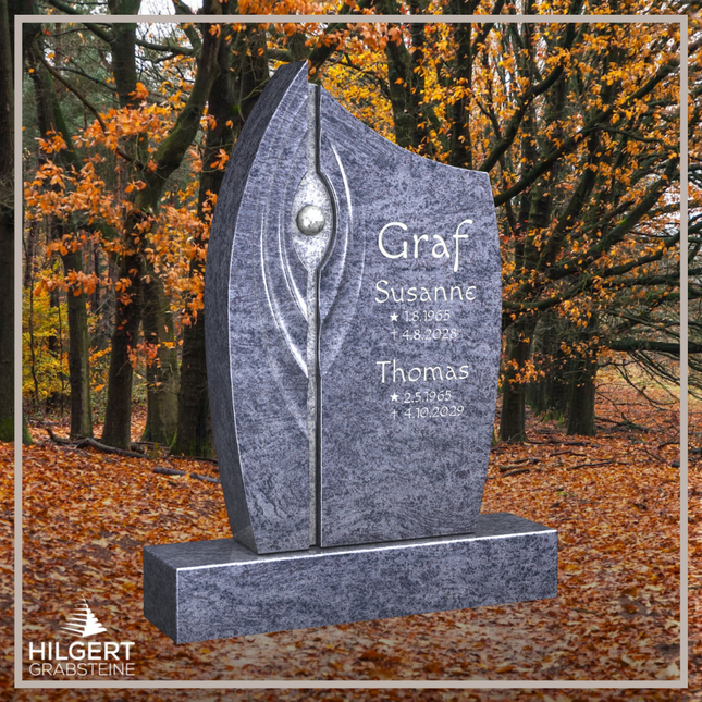 HO-LI-C103 | Hilgert Grabsteine | Stehender Grabstein aus Granit | auch als Urnengrabstein