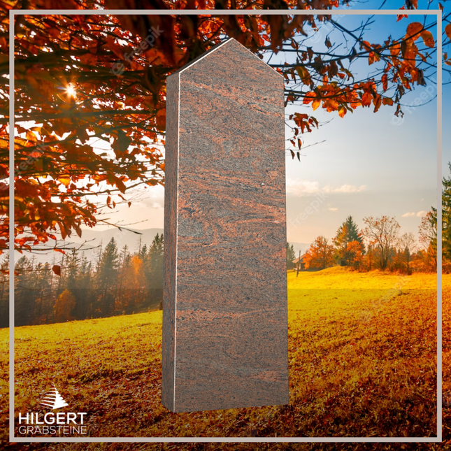 HO-LI-A024 | Hilgert Grabsteine | Stehender Grabstein aus Granit | auch als Urnengrabstein