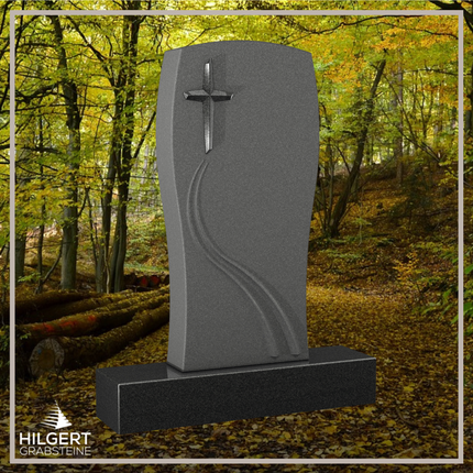 HO-LI-D195 | Hilgert Grabsteine | Stehender Grabstein aus Granit | auch als Urnengrabstein