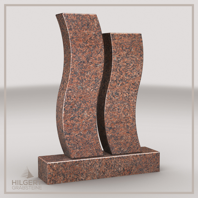 HO-LI-A025 | Hilgert Grabsteine | Stehender Grabstein aus Granit | auch als Urnengrabstein