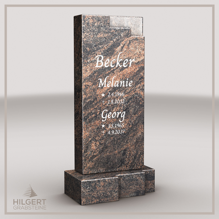 HO-LI-D157 | Hilgert Grabsteine | Stehender Grabstein aus Granit | auch als Urnengrabstein