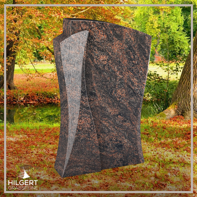 HO-LI-D212 | Hilgert Grabsteine | Stehender Grabstein aus Granit | auch als Urnengrabstein