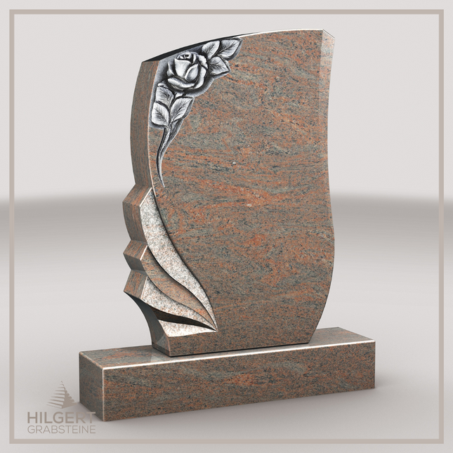 HO-LI-C108 | Hilgert Grabsteine | Stehender Grabstein aus Granit | auch als Urnengrabstein