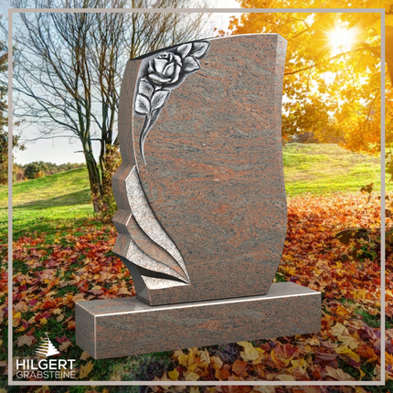 HO-LI-C108 | Hilgert Grabsteine | Stehender Grabstein aus Granit | auch als Urnengrabstein