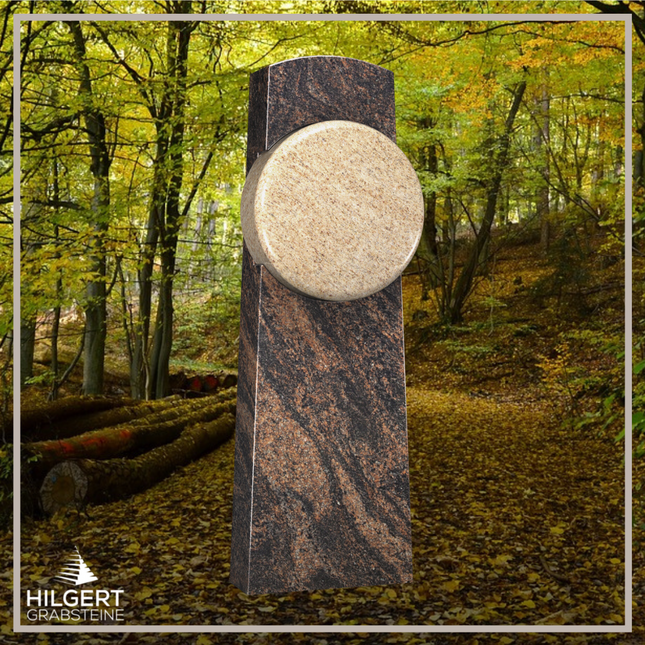 HO-LI-A026 | Hilgert Grabsteine | Stehender Grabstein aus Granit | auch als Urnengrabstein